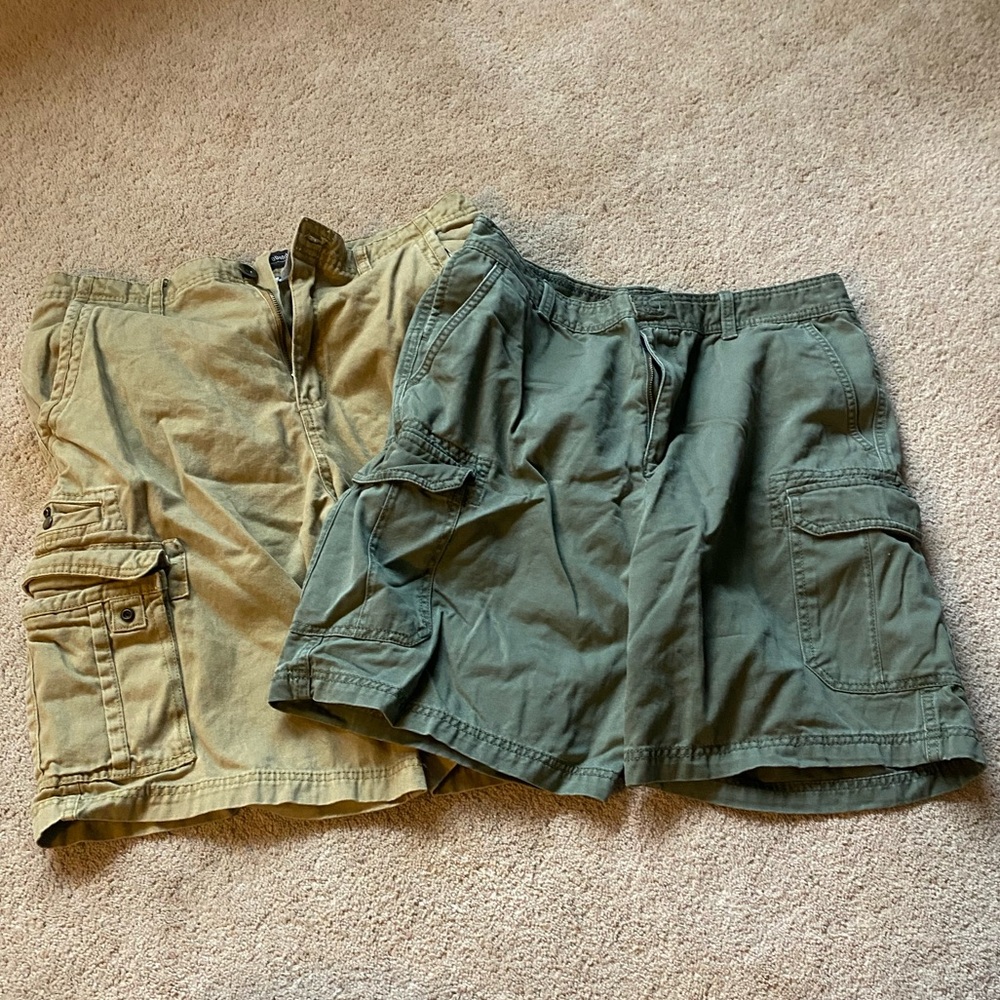 Men’s Cargo Shorts - IZOD and No Boundaries - Bundle of 2